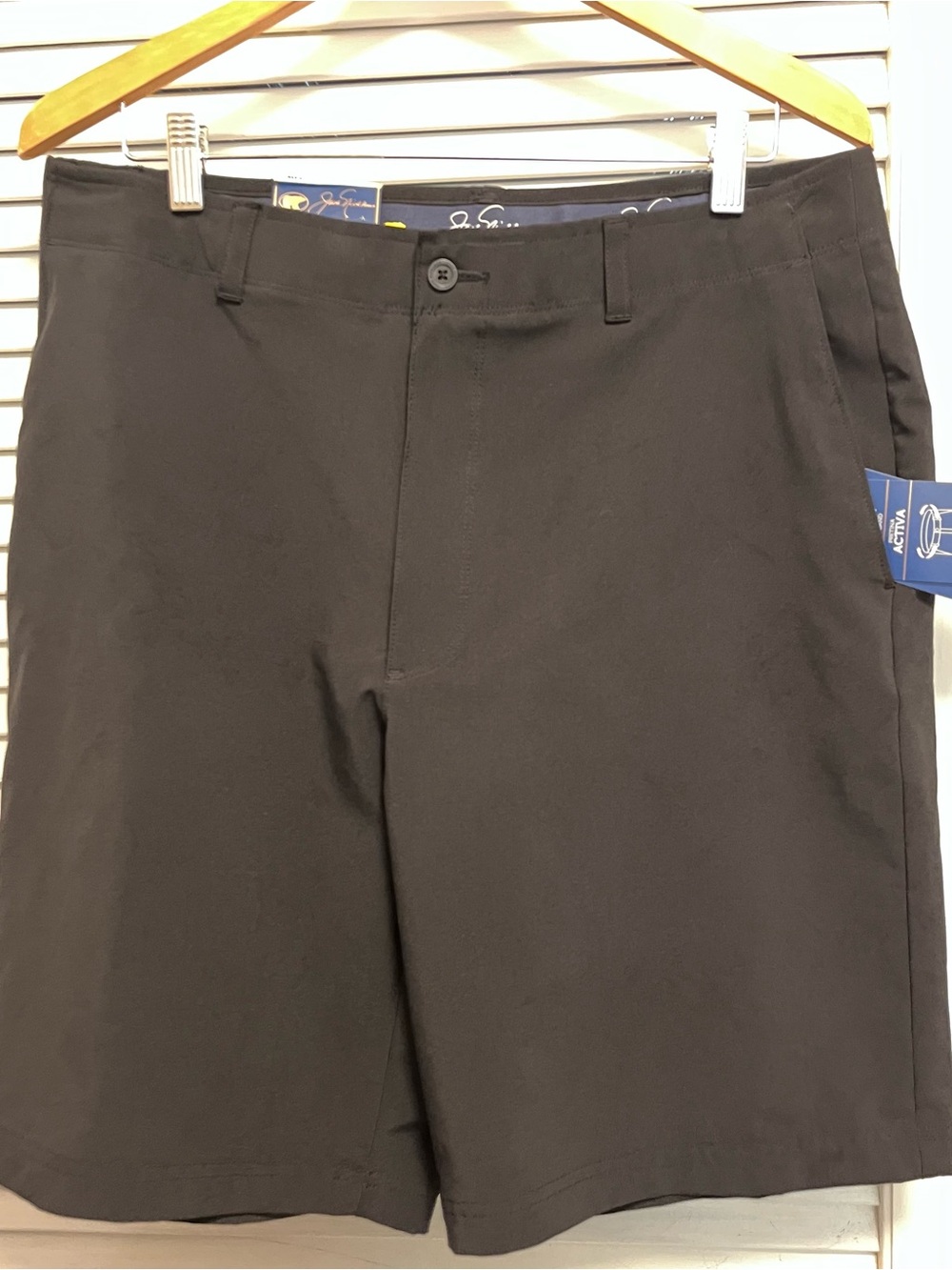 Jack Nicklaus Men's Black Flat-Front Shorts